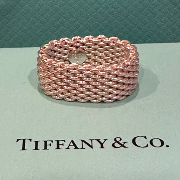 TIFFANY & CO. Somerset Sterling Silver Ring - Picture 1 of 15